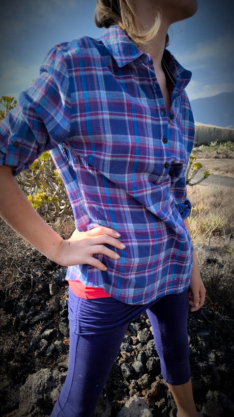 Camisa Oasis Plaid Popover
