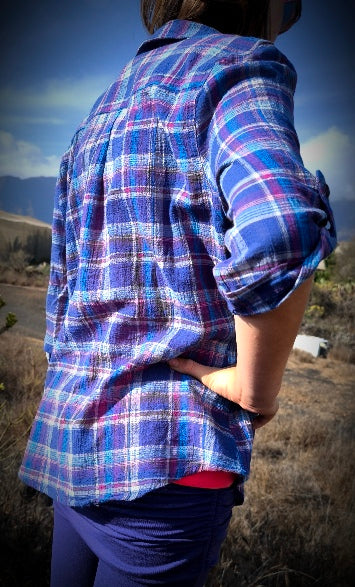 Camisa Oasis Plaid Popover