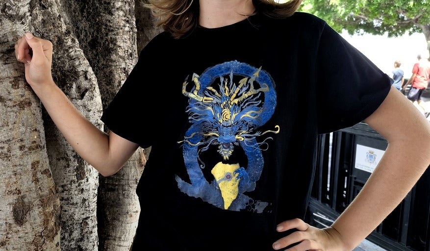 T-Shirt Dragon Marino